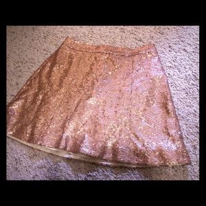 Rose gold skirt